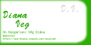 diana veg business card